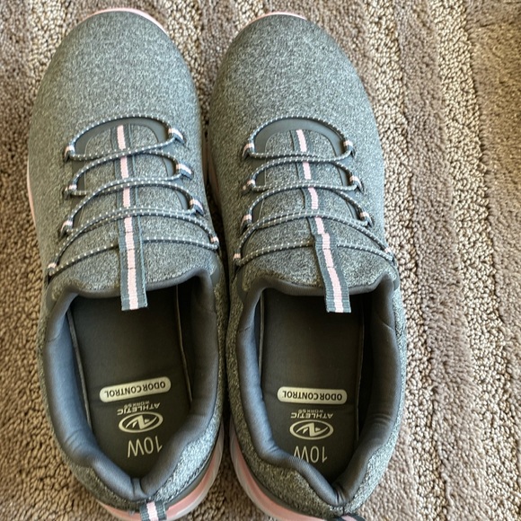 Athletic Works Gray and Pink Sneakers for Everyday Comfort - Picture 1 of 6